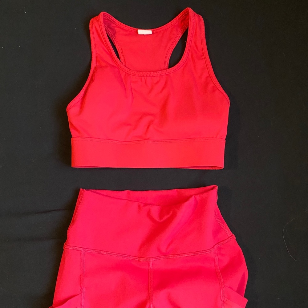 Fabletics Hot Pink Workout Set